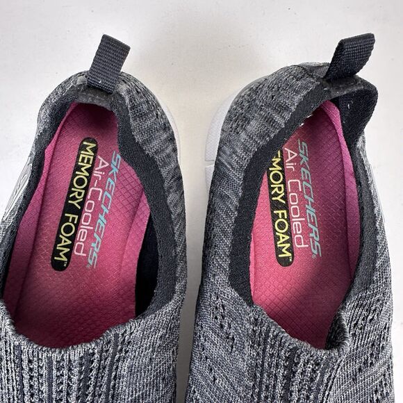 Skechers Glider Stunner Black Air Cooled Memory‎ Foam Sneaker Shoe Size 9.5 - Picture 8 of 9